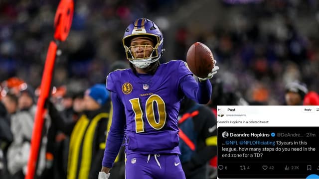 DeAndre Hopkins Takes a Strong Dig at NFL Officials, Deletes Tweet 