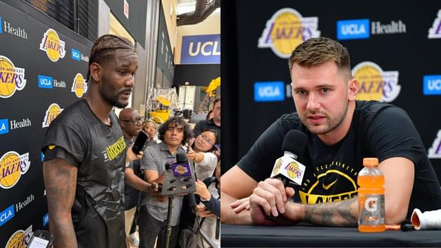Luka Doncic Builds Chemistry With Deandre Ayton in Training Camp