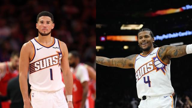 Jalen Green Excited Winning His First Game Next to Devin Booker