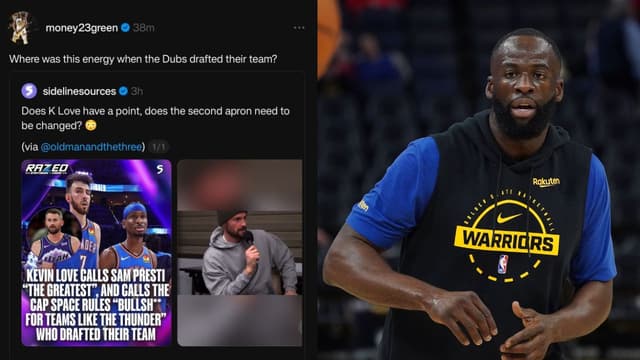 Draymond Green Claps Back at Kevin Love’s Second Apron Thunder Complaint