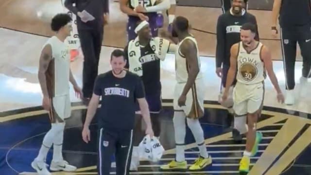 Draymond Green and Dennis Schroder Exchange Words After Warriors-Kings First Half