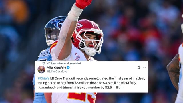 Drue Tranquill Takes $2.5M Pay Cut to Stay With Chiefs, Clears Cap Space