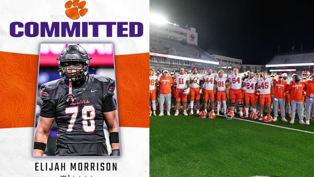4-Star OL Elijah Morrison Joins Clemson, Snubs Georgia