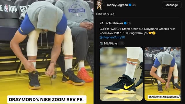 Draymond Green Loved Seeing Steph Curry Lace Up His Old Nikes