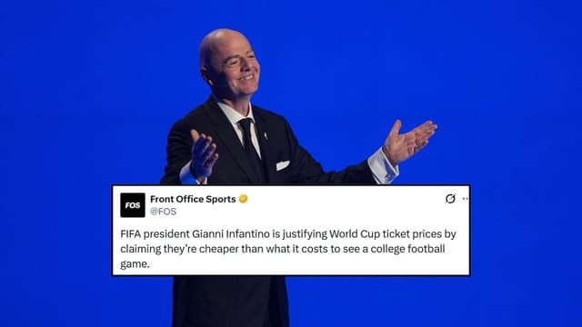 FIFA President Claims World Cup Tickets Are Cheaper Than College Football Tickets 