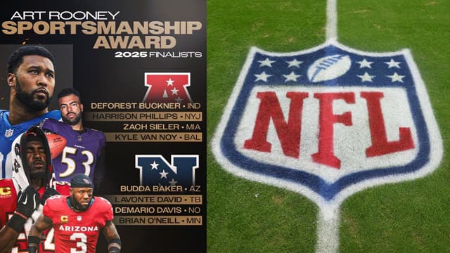 NFL’s Art Rooney Sportsmanship Award Names Eight 2025 Finalists