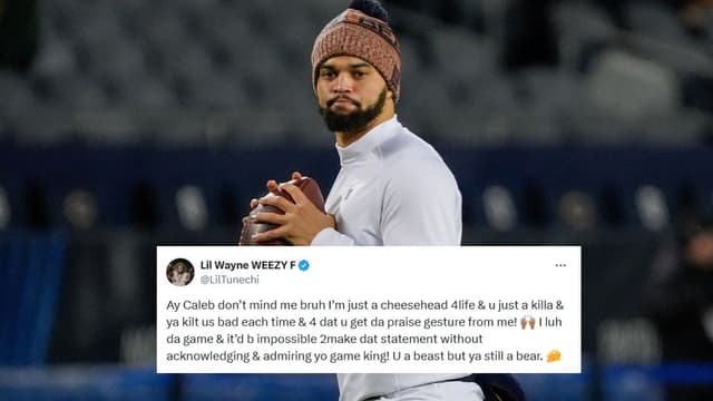 Packers Fan Lil Wayne Praises Bears QB Caleb Williams After Wild Card Humiliation