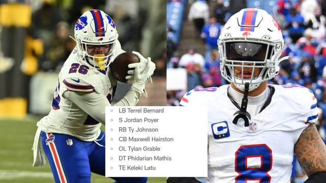 Bills Rule Out Ty Johnson and Terrel Bernard for Divisional Round Game vs. Broncos