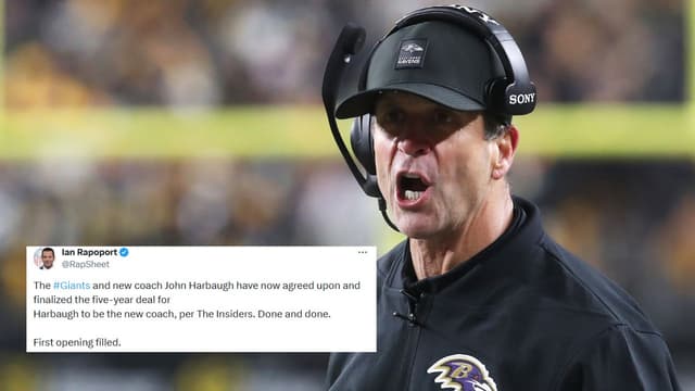 NY Giants Secure John Harbaugh With Massive Five-Year Contract