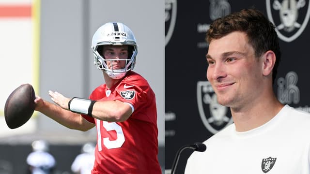 Fernando Mendoza Says “I Still Have Room to Improve” During Early Raiders Work