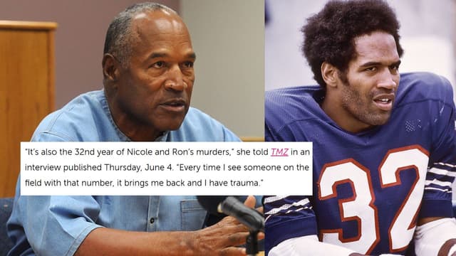 O.J. Simpson’s Sister-in-Law Urges NFL to Retire No. 32