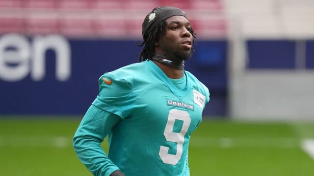 Former Dolphins Safety Ifeatu Melifonwu Works Out for Titans