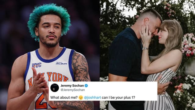 Knicks' Jeremy Sochan Jokes About Crashing Taylor Swift's Wedding