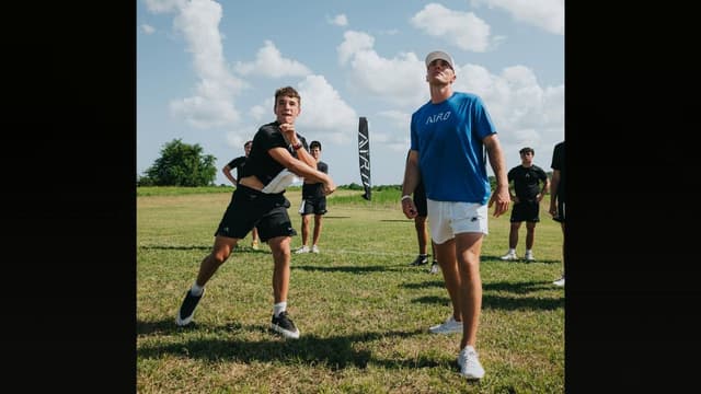 Bo Nix Coaches Peyton Manning’s Son at AIRO QB Camp