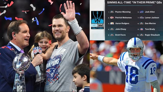 Chris Simms Ranks Tom Brady Outside Top 8 Prime QBs