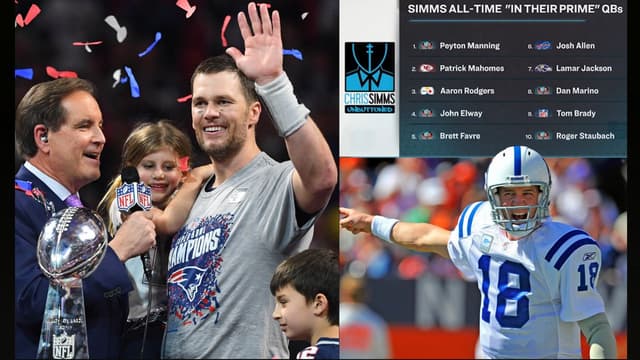 Chris Simms Ranks Tom Brady Outside Top 8 Prime QBs