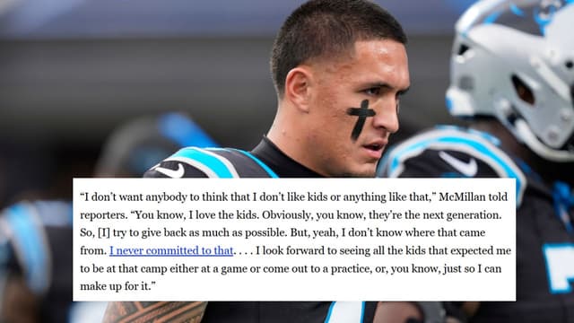 Tetairoa McMillan Addresses Youth Camp Controversy