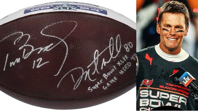 Tom Brady's Record-Setting 12th Super Bowl TD Ball Up for Auction