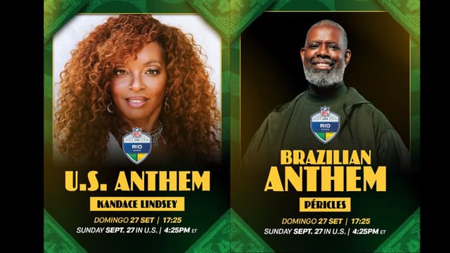 Péricles and Kandace Lindsey Set to Perform at 2026 NFL Rio Game