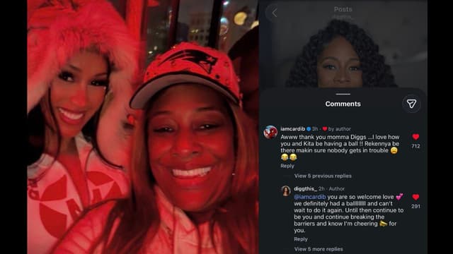 Cardi B, Stefon Diggs’ Mom Share Heartfelt Instagram Exchange