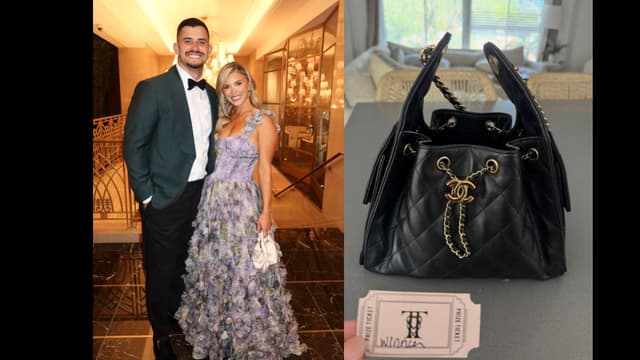 Chiefs WAG Wins $6,700 Chanel Bag at Travis Kelce, Taylor Swift Wedding