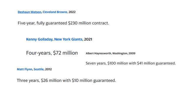 Which Are the Worst Contracts in Recent NFL History?