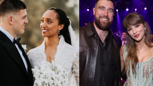 Travis Kelce, Taylor Swift Dance the Night Away at George Karlaftis Wedding
