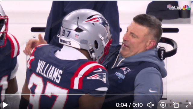 Mike Vrabel Gets Bloody Lip Celebrating Patriots' Dominating Win vs Chargers