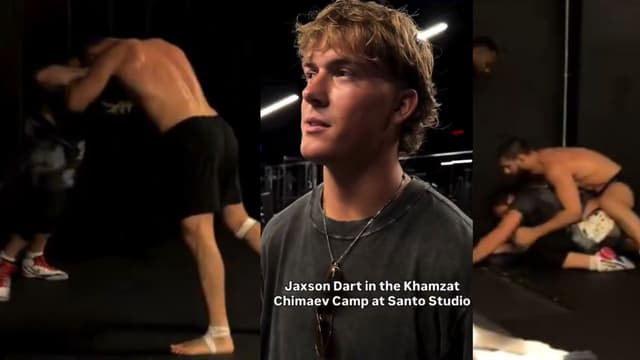 Jaxson Dart Spotted at Khamzat Chimaev Training Camp Ahead of UFC 328