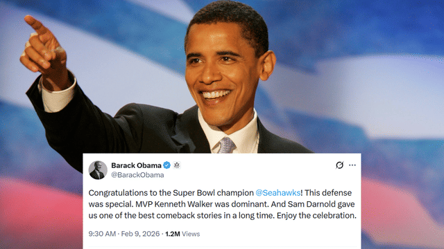 Barack Obama Congratulates Seahawks, Hails Defense & Sam Darnold