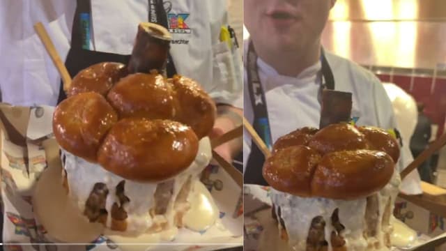 $180 Burger Turns Heads At Super Bowl LX