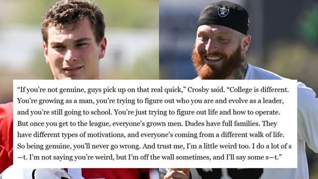 Maxx Crosby Urges Fernando Mendoza to Stay Genuine as a Leader