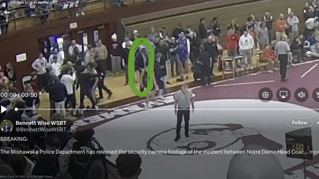 CCTV Footage of Marcus Freeman Wrestling Match Incident Released by Authorities