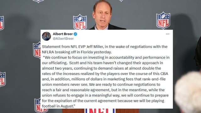 Jeff Miller Says National Football League Remains Open to Talks With Referees Union