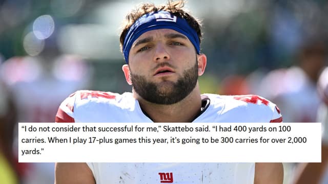 Cam Skattebo Sets Lofty 2,000-Yard Goal for 2026 Season