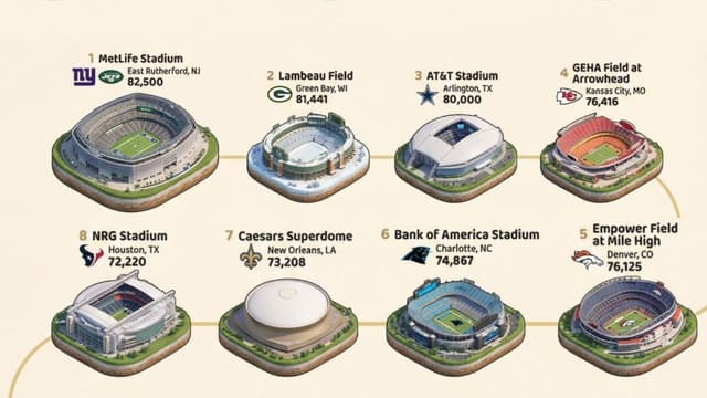 Ranking the 8 Largest NFL Stadiums by Capacity