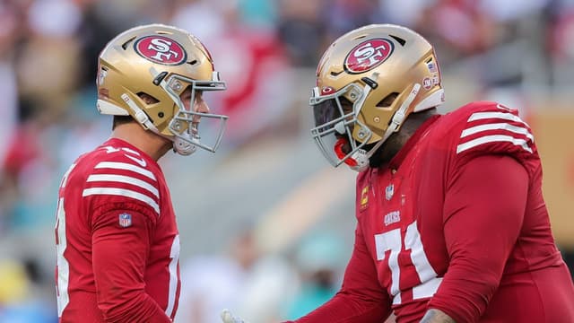 Brock Purdy Reacts to Trent Williams Extension: “I Was Juiced”