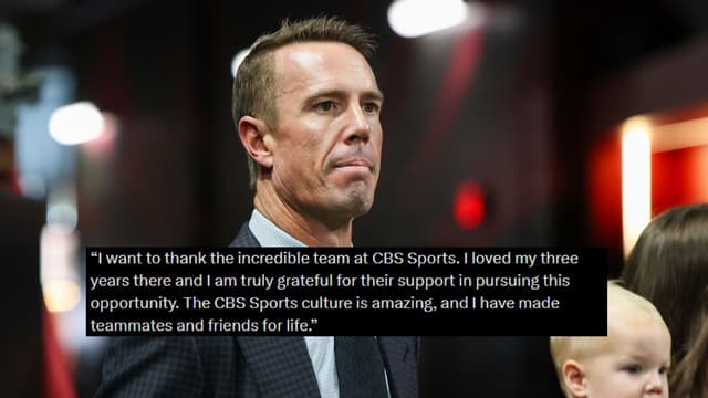 Matt Ryan Issues Farewell Statement Following CBS Sports Exit