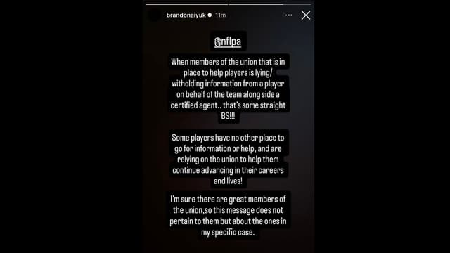 Brandon Aiyuk Takes Complaints to NFLPA in Latest Social Media Post