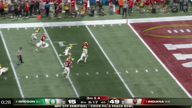 Kaelon Black Scores Again as Indiana Extends 56–15 Lead