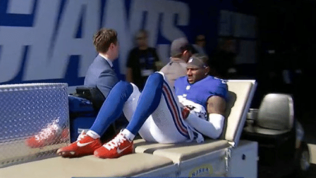 Giants WR Malik Nabers Carted Off With Possible Knee Injury