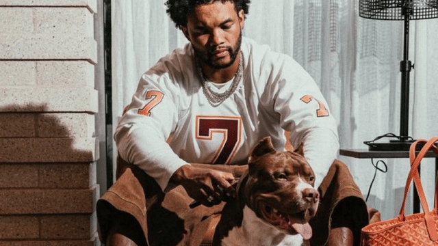 Kyler Murray Apologizes After Wearing Michael Vick Jersey in Photo With Dog