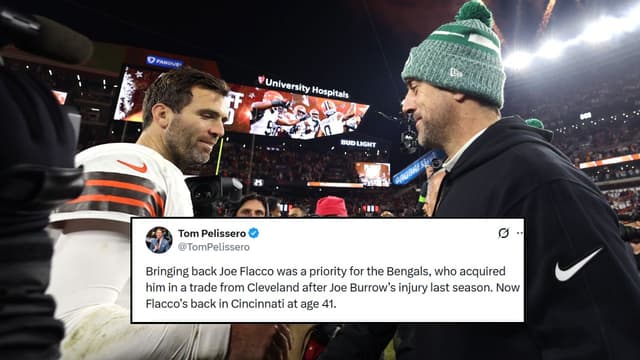 Bengals Sign $6M Deal With 41-Year-Old Joe Flacco Amid Aaron Rodgers’ Uncertainty