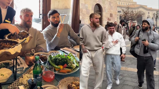 Arman Tsarukyan Dines With Jake Paul in Viral Clip