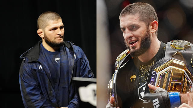 Khabib Got Emotional Backstage Before Islam Makhachev vs. Jack Della Maddalena Fight