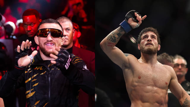 Merab Dvalishvili Salutes Aleksandre Topuria After UFC Qatar Victory