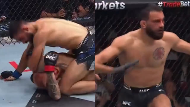 Benoit Saint Denis Smothers Dan Hooker for Round 2 TKO at UFC 325