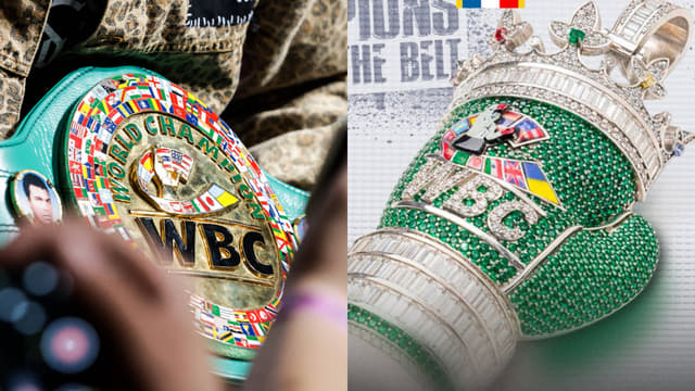 Oscar De La Hoya Flaunts WBC’s $40K ‘Main Event’ Chain for Barrios-Garcia Winner