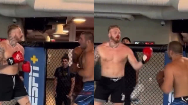 Maxx Crosby-Sean Strickland Sparring Footage From 2023 Released