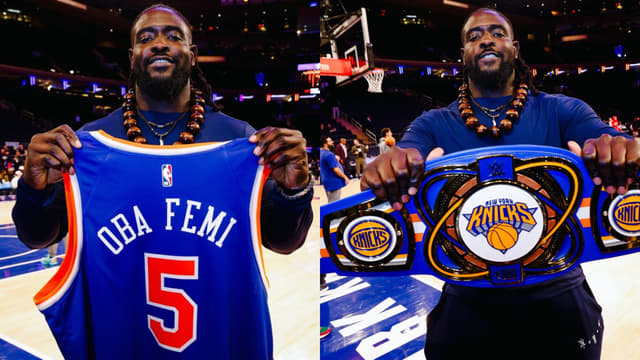 Oba Femi Makes MSG Appearance at New York Knicks Game
